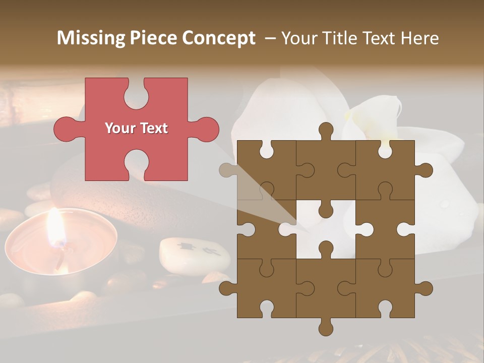 Ayurveda Schwarz Relaxen PowerPoint Template