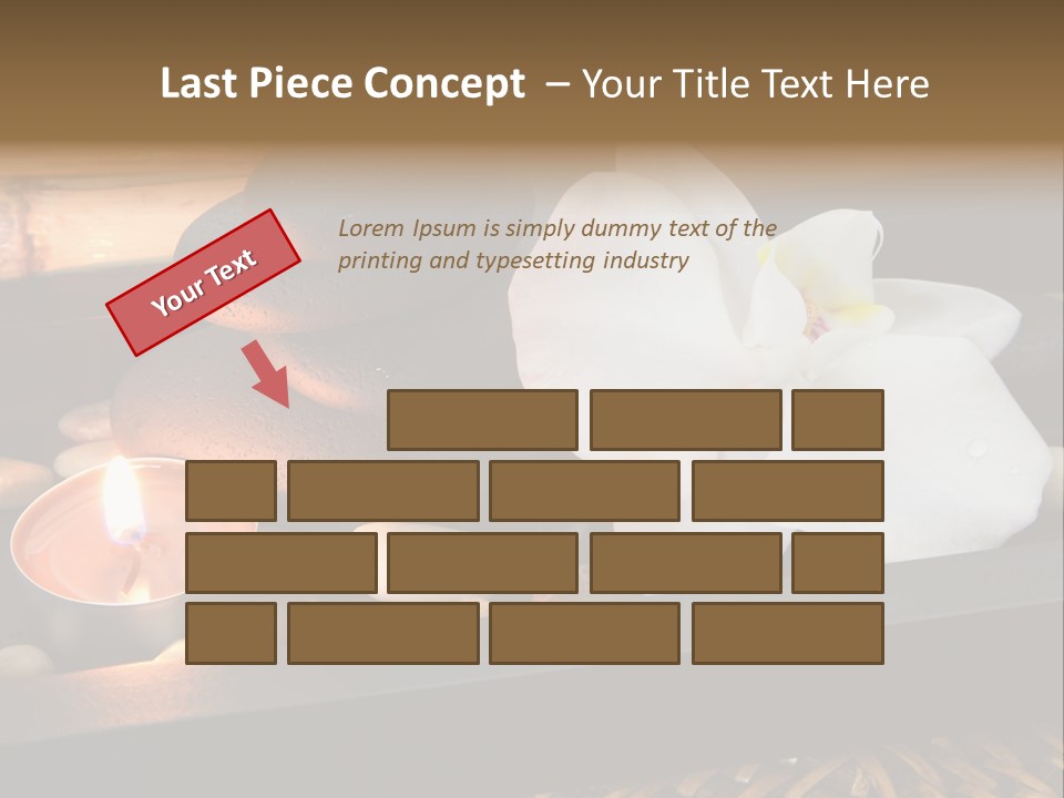 Ayurveda Schwarz Relaxen PowerPoint Template