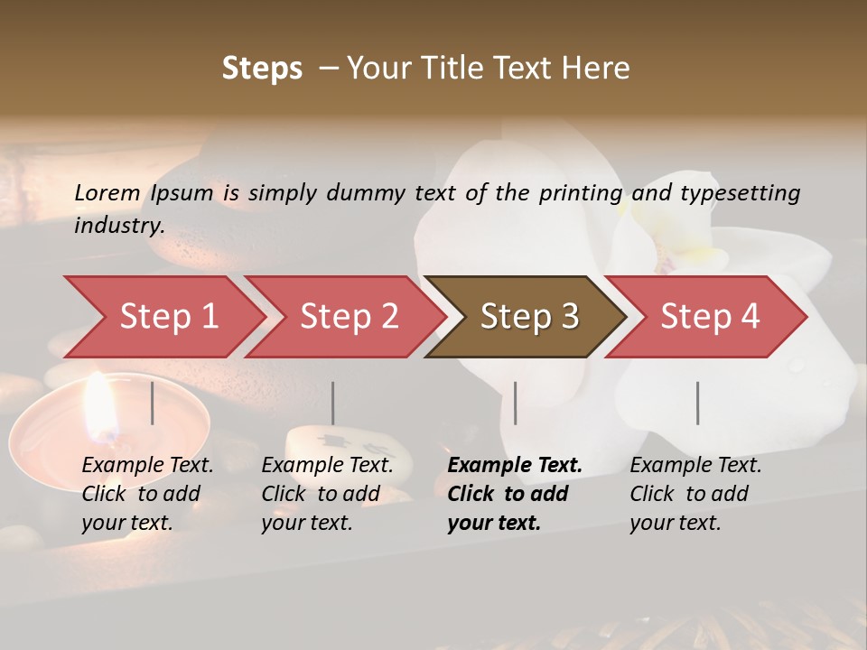 Ayurveda Schwarz Relaxen PowerPoint Template