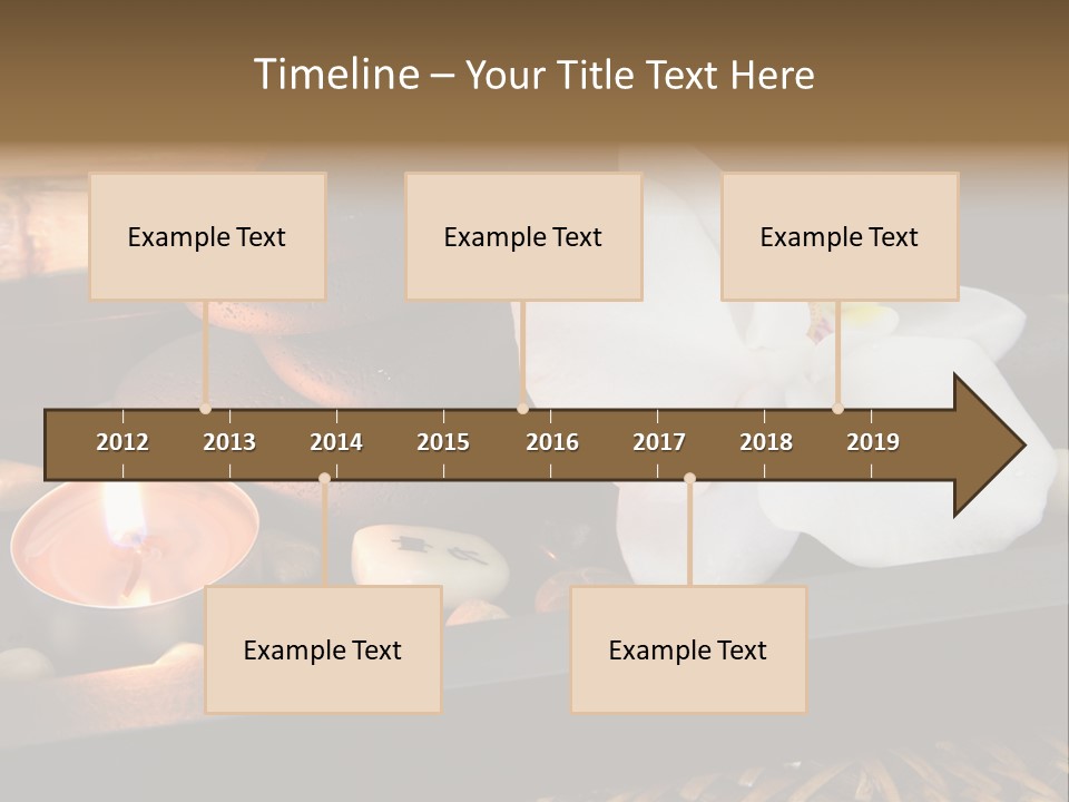 Ayurveda Schwarz Relaxen PowerPoint Template
