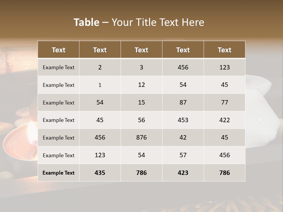 Ayurveda Schwarz Relaxen PowerPoint Template