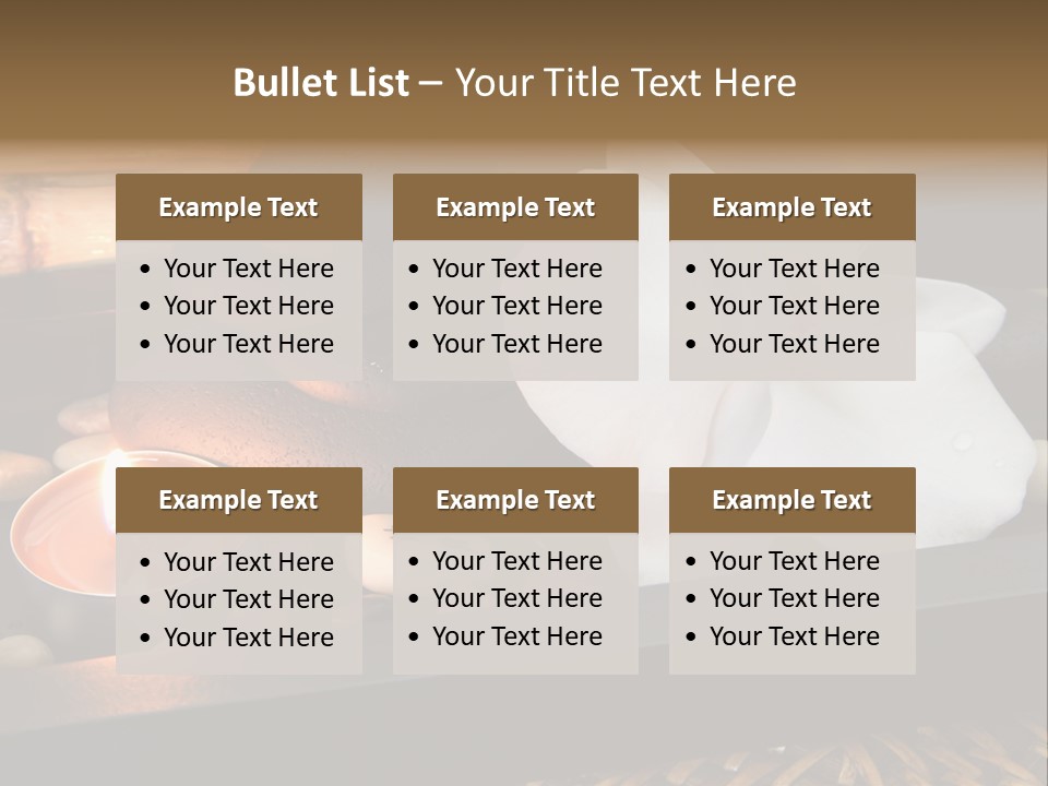 Ayurveda Schwarz Relaxen PowerPoint Template