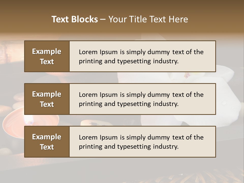 Ayurveda Schwarz Relaxen PowerPoint Template