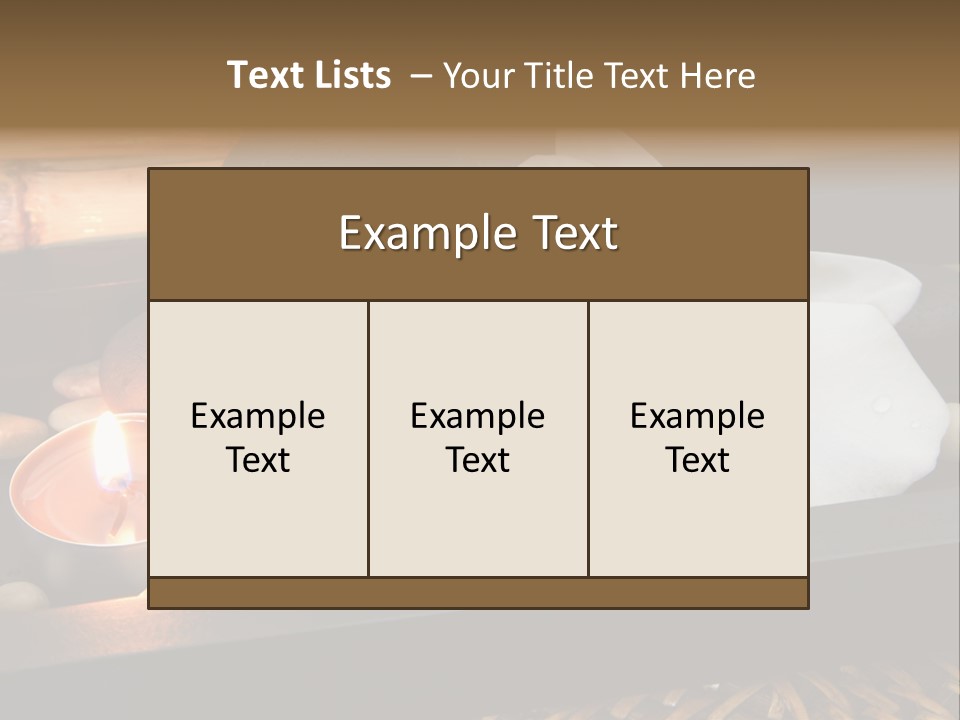 Ayurveda Schwarz Relaxen PowerPoint Template