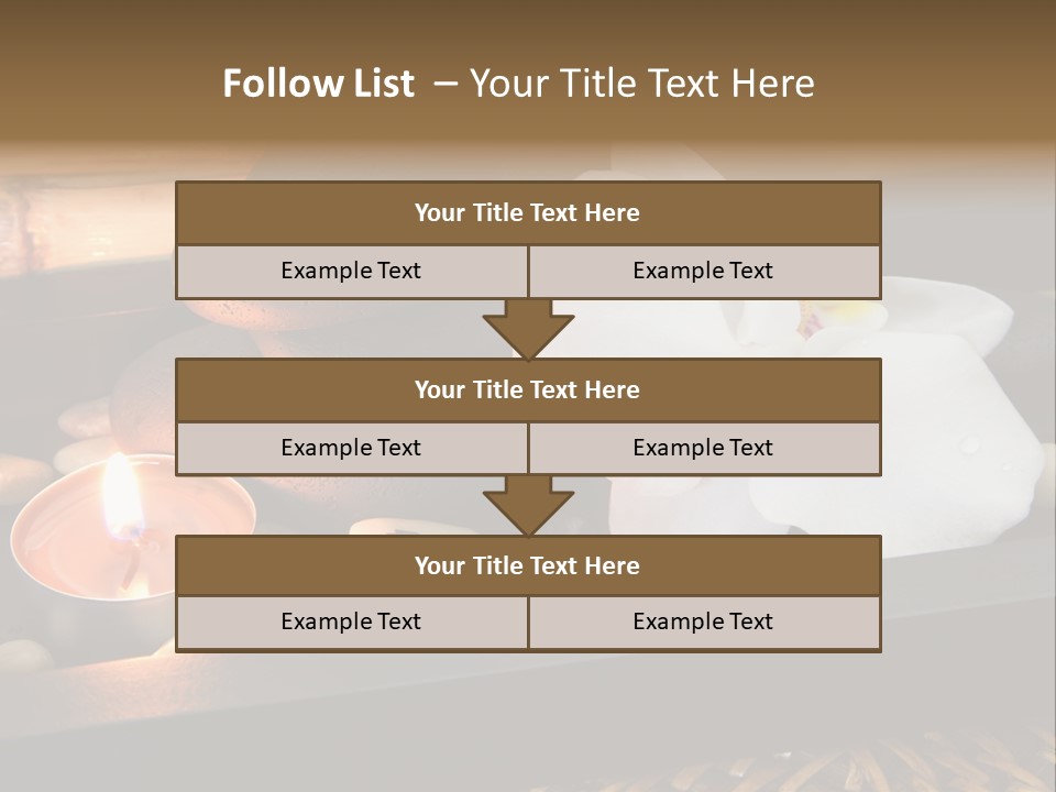 Ayurveda Schwarz Relaxen PowerPoint Template