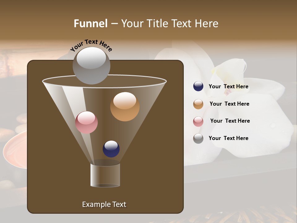 Ayurveda Schwarz Relaxen PowerPoint Template