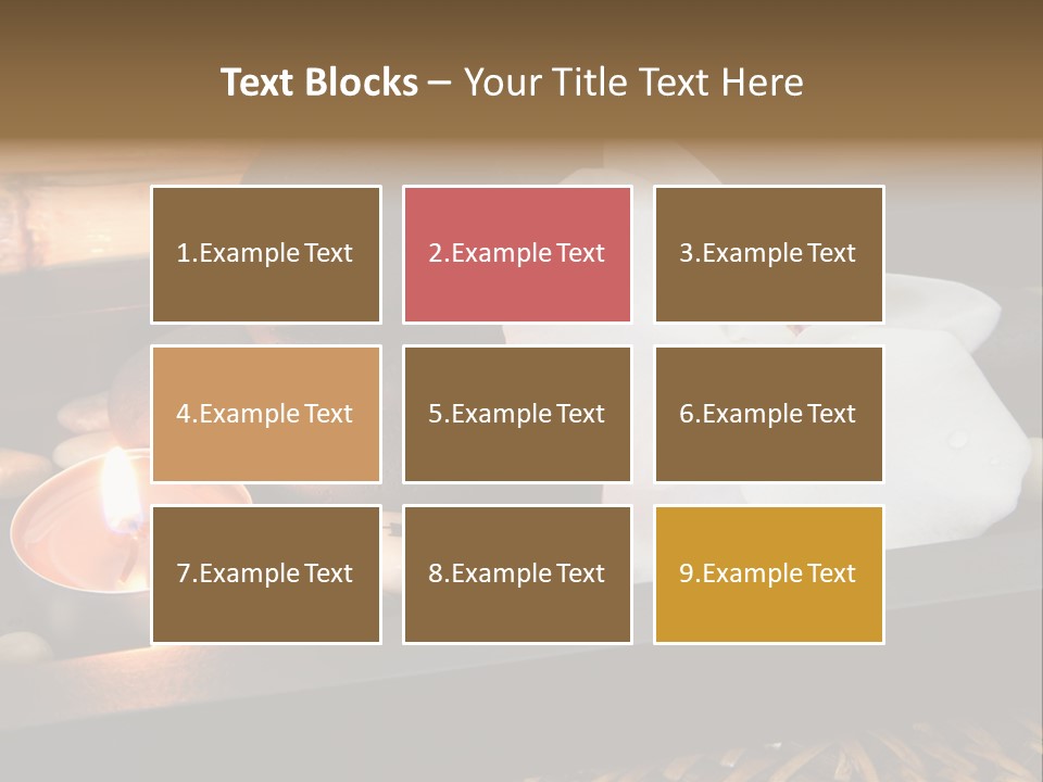 Ayurveda Schwarz Relaxen PowerPoint Template