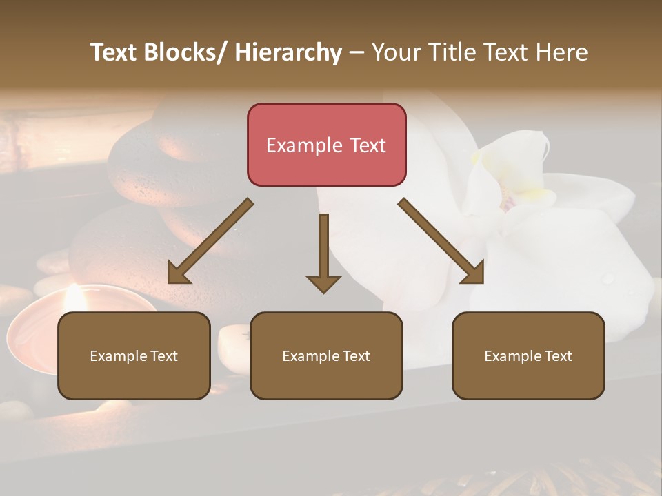 Ayurveda Schwarz Relaxen PowerPoint Template