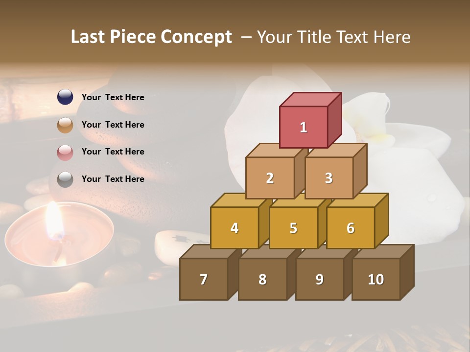 Ayurveda Schwarz Relaxen PowerPoint Template