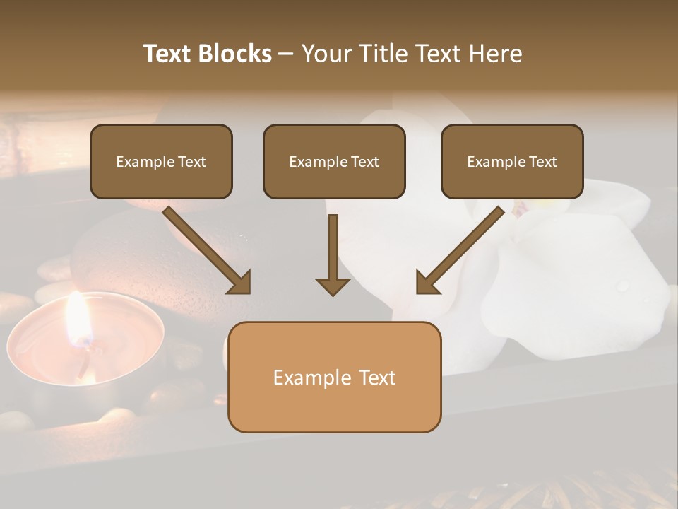 Ayurveda Schwarz Relaxen PowerPoint Template