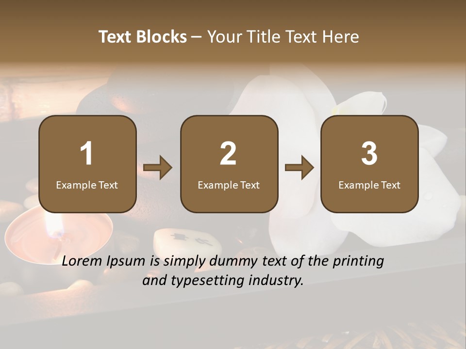 Ayurveda Schwarz Relaxen PowerPoint Template