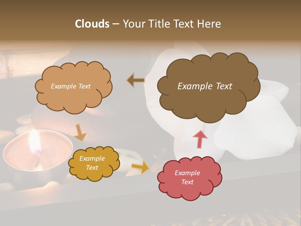 Ayurveda Schwarz Relaxen PowerPoint Template