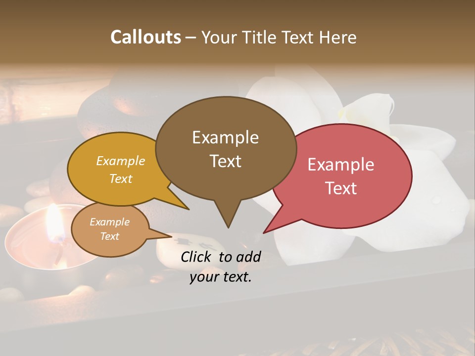 Ayurveda Schwarz Relaxen PowerPoint Template