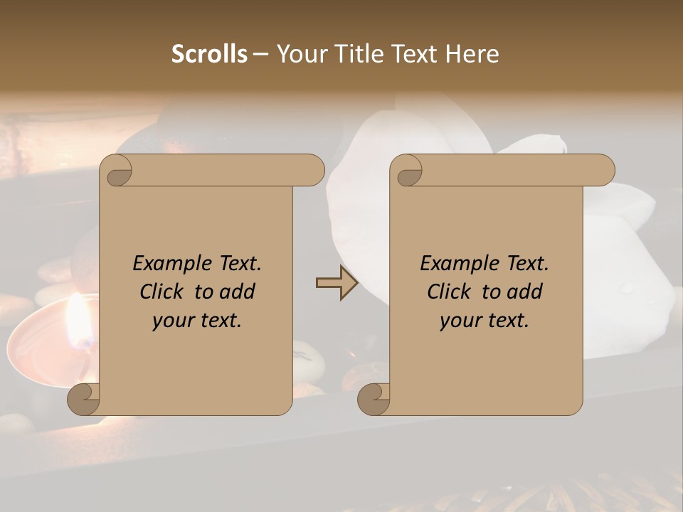 Ayurveda Schwarz Relaxen PowerPoint Template