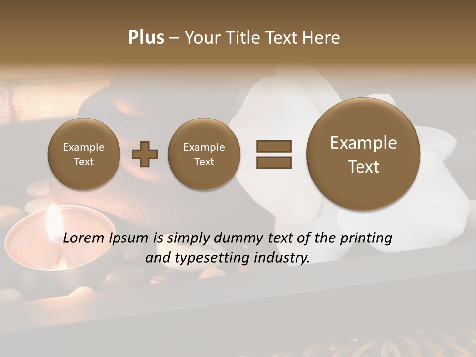 Ayurveda Schwarz Relaxen PowerPoint Template