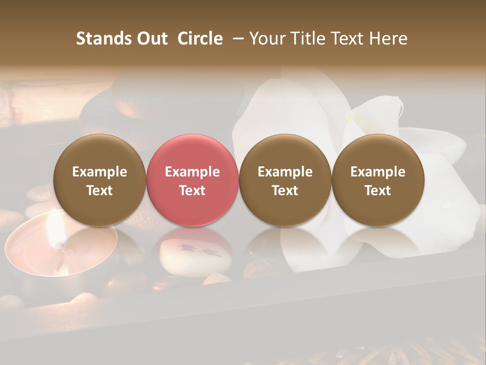 Ayurveda Schwarz Relaxen PowerPoint Template