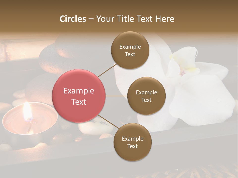 Ayurveda Schwarz Relaxen PowerPoint Template