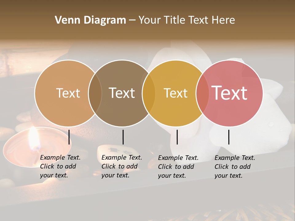 Ayurveda Schwarz Relaxen PowerPoint Template