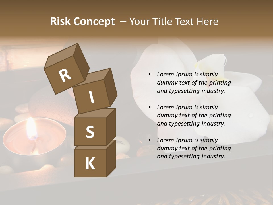 Ayurveda Schwarz Relaxen PowerPoint Template