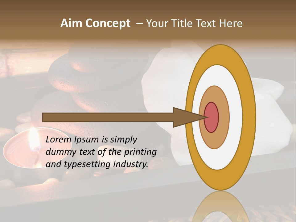 Ayurveda Schwarz Relaxen PowerPoint Template