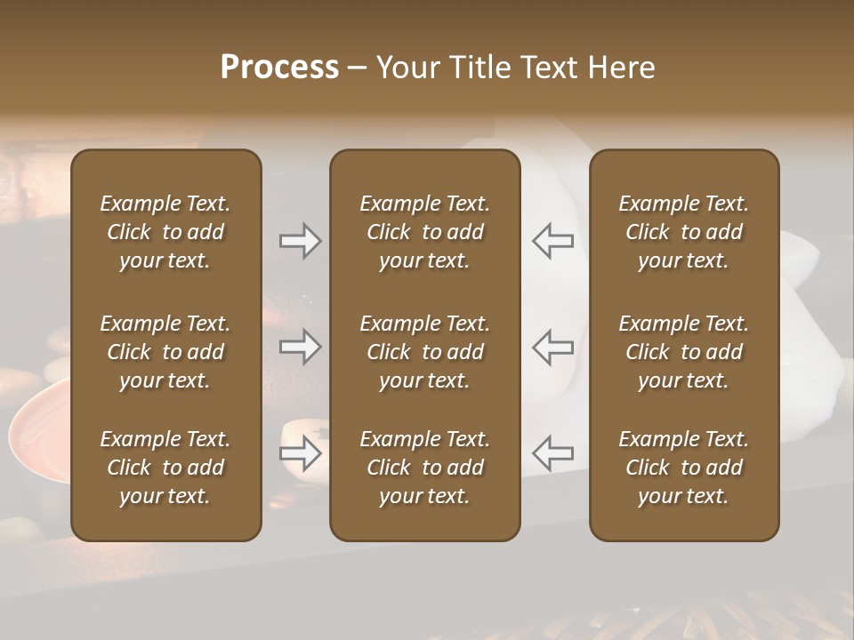 Ayurveda Schwarz Relaxen PowerPoint Template