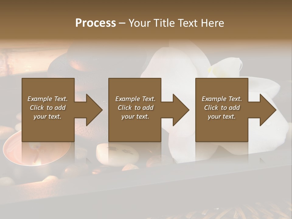 Ayurveda Schwarz Relaxen PowerPoint Template