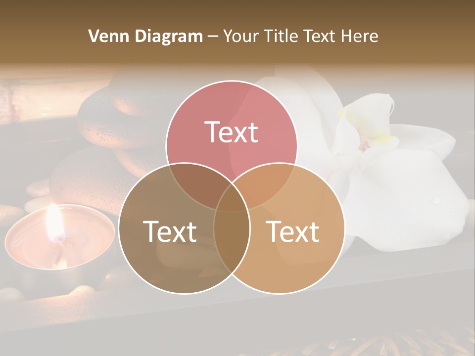 Ayurveda Schwarz Relaxen PowerPoint Template