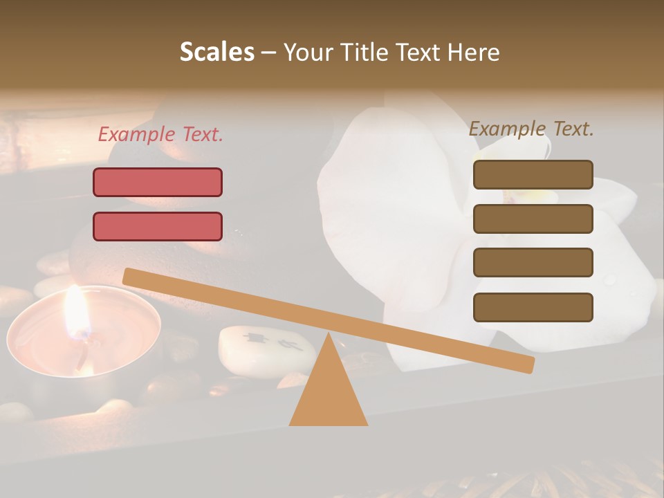 Ayurveda Schwarz Relaxen PowerPoint Template