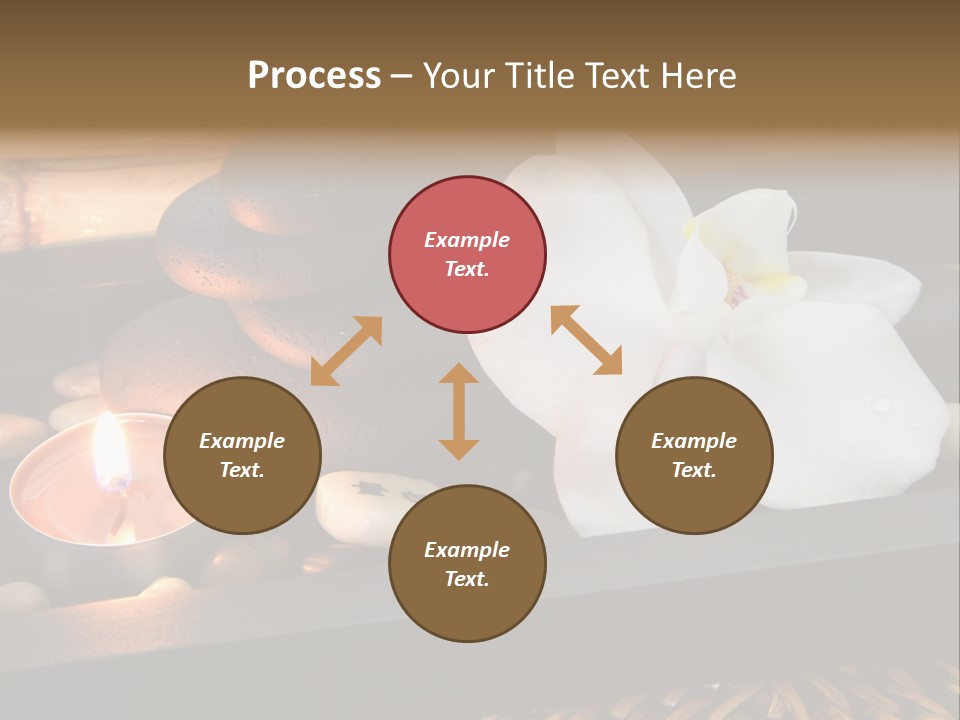 Ayurveda Schwarz Relaxen PowerPoint Template