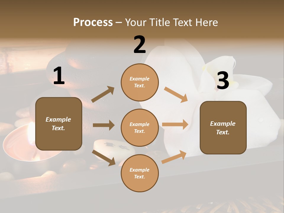 Ayurveda Schwarz Relaxen PowerPoint Template