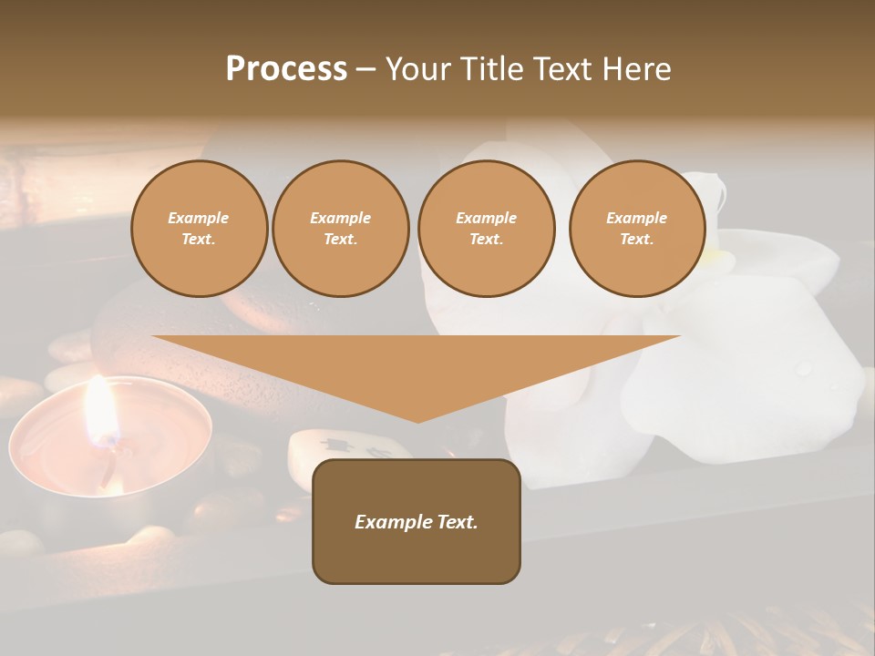 Ayurveda Schwarz Relaxen PowerPoint Template