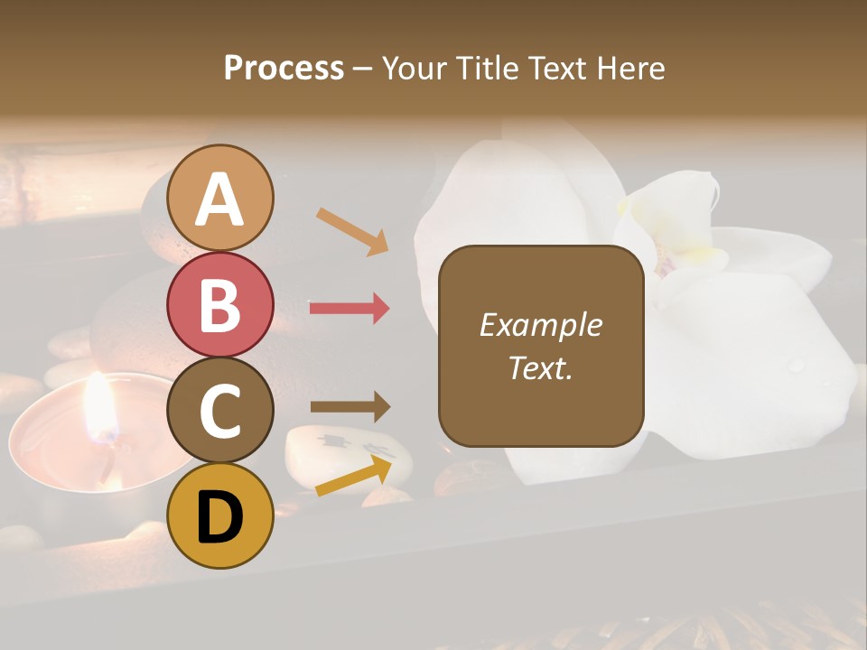 Ayurveda Schwarz Relaxen PowerPoint Template