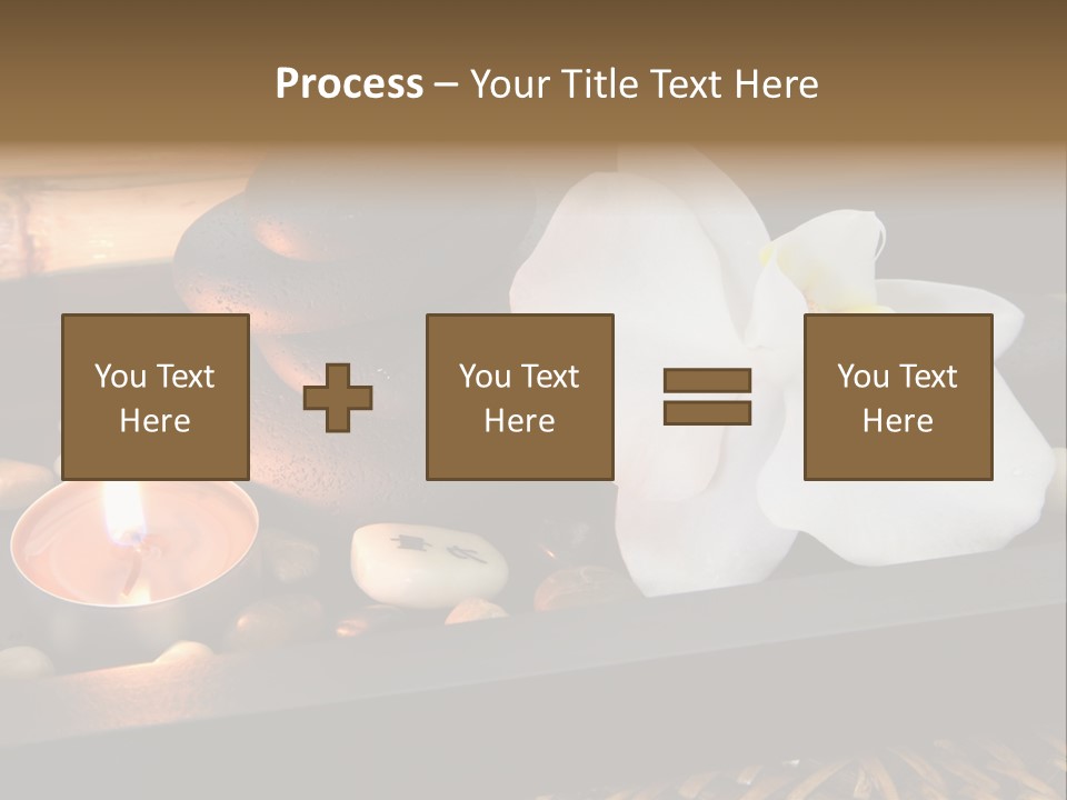 Ayurveda Schwarz Relaxen PowerPoint Template