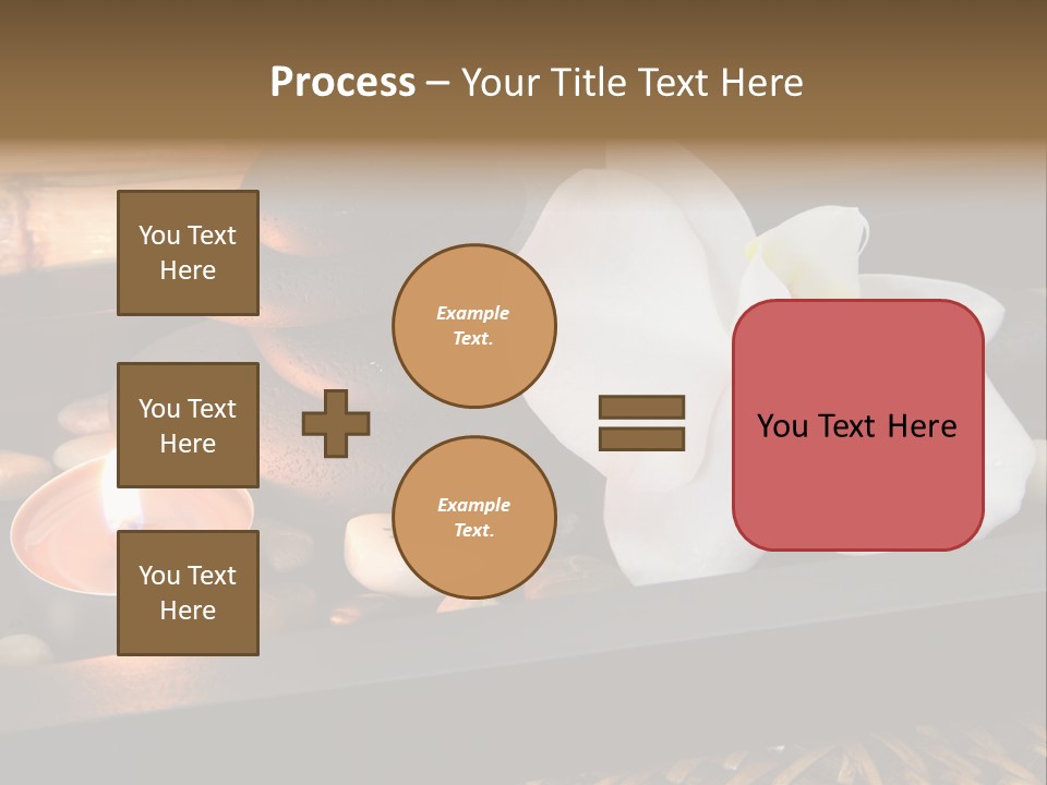 Ayurveda Schwarz Relaxen PowerPoint Template