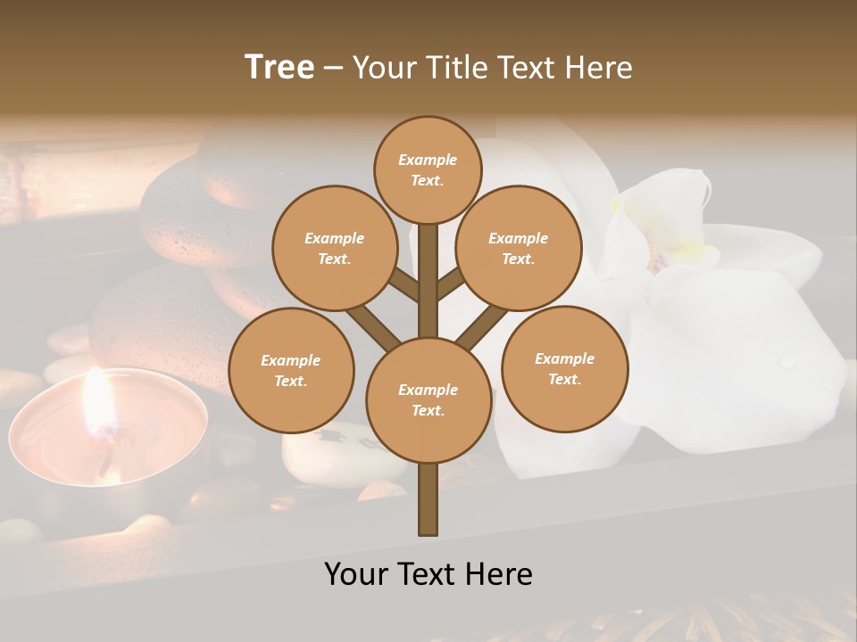 Ayurveda Schwarz Relaxen PowerPoint Template