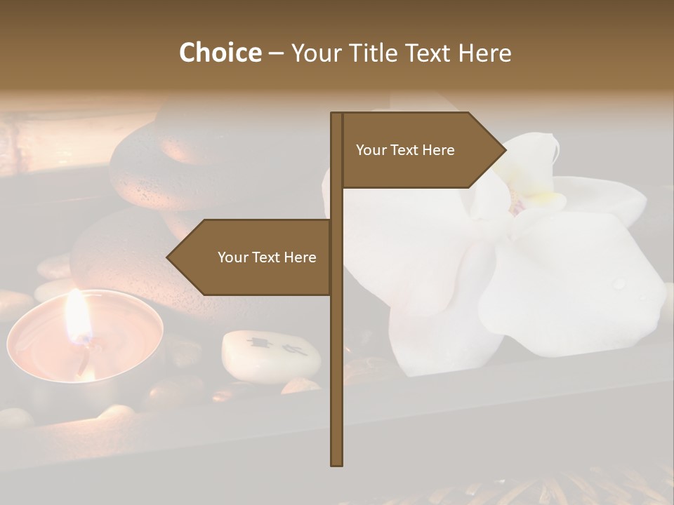 Ayurveda Schwarz Relaxen PowerPoint Template