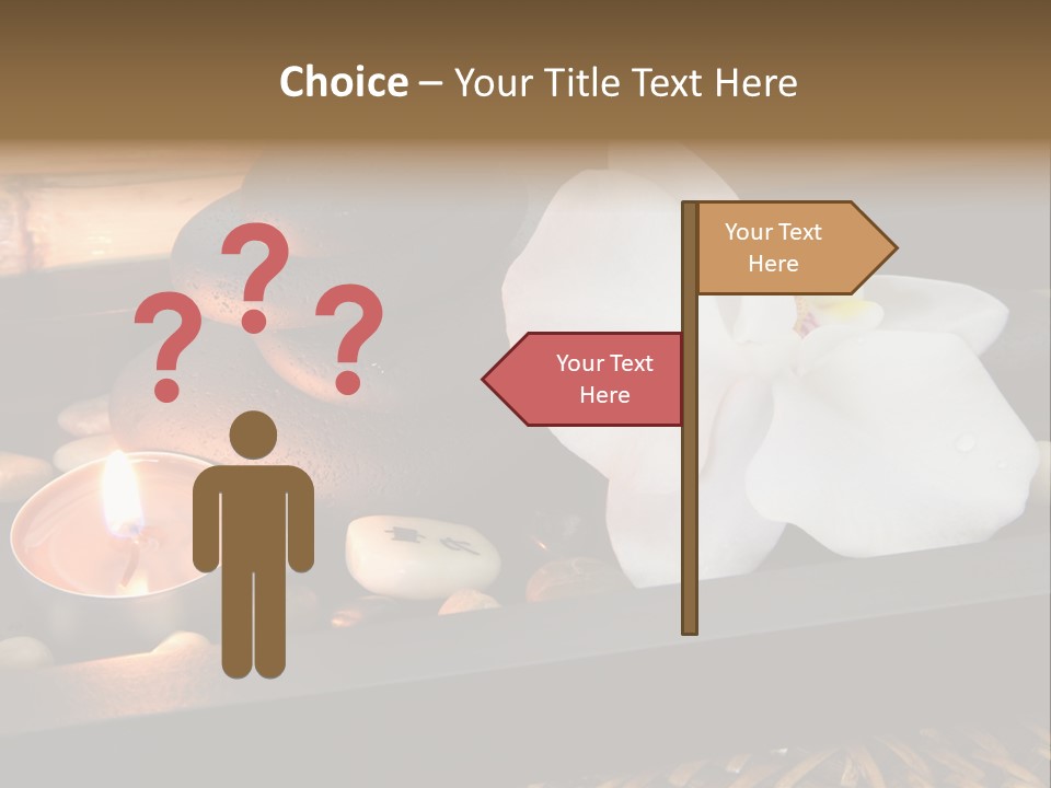 Ayurveda Schwarz Relaxen PowerPoint Template