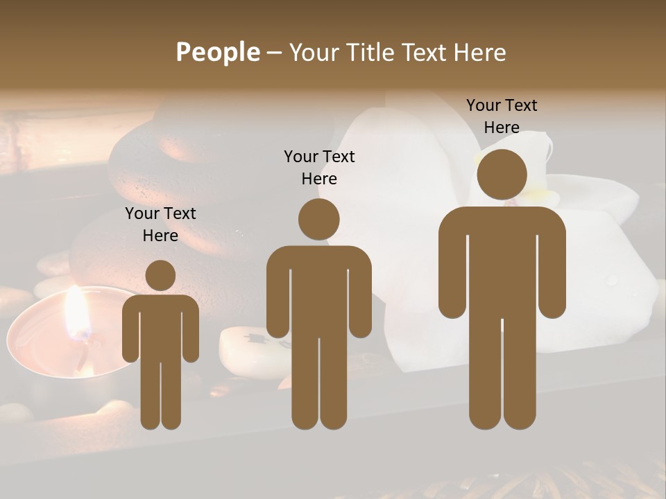 Ayurveda Schwarz Relaxen PowerPoint Template