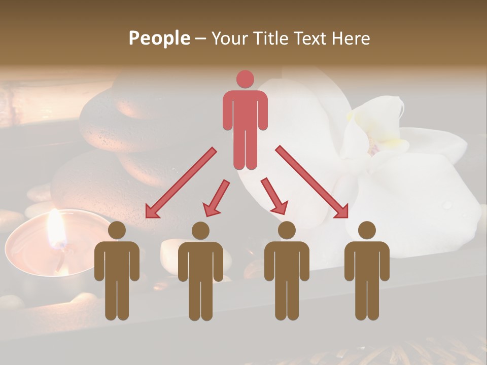 Ayurveda Schwarz Relaxen PowerPoint Template