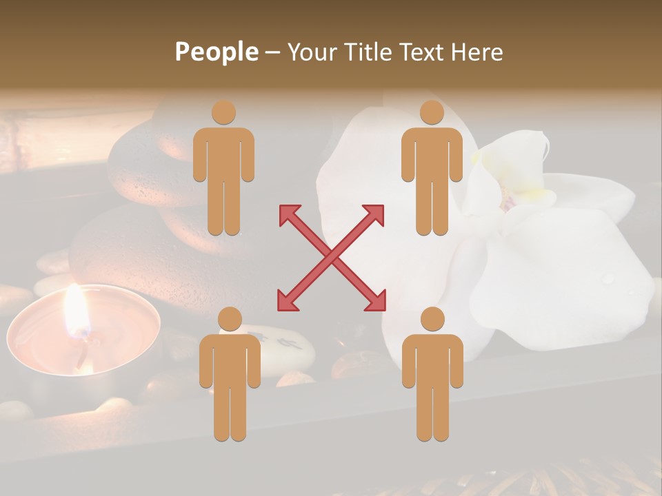 Ayurveda Schwarz Relaxen PowerPoint Template