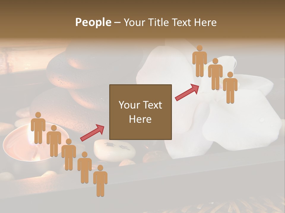 Ayurveda Schwarz Relaxen PowerPoint Template