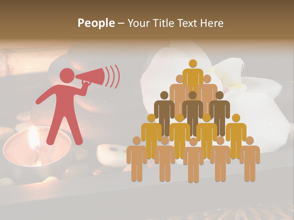 Ayurveda Schwarz Relaxen PowerPoint Template