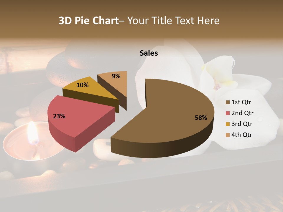 Ayurveda Schwarz Relaxen PowerPoint Template