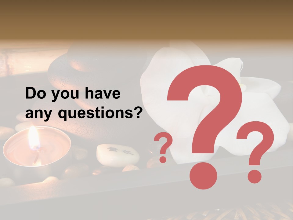 Ayurveda Schwarz Relaxen PowerPoint Template