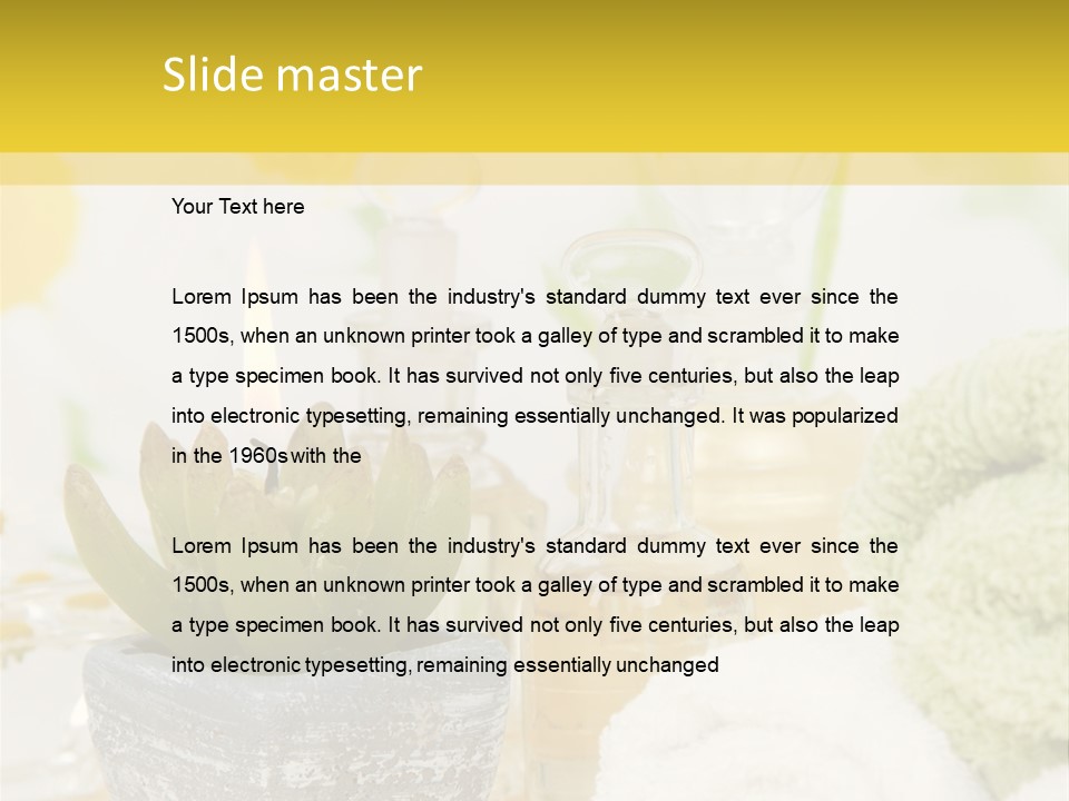 Baumeln Bade Baden PowerPoint Template