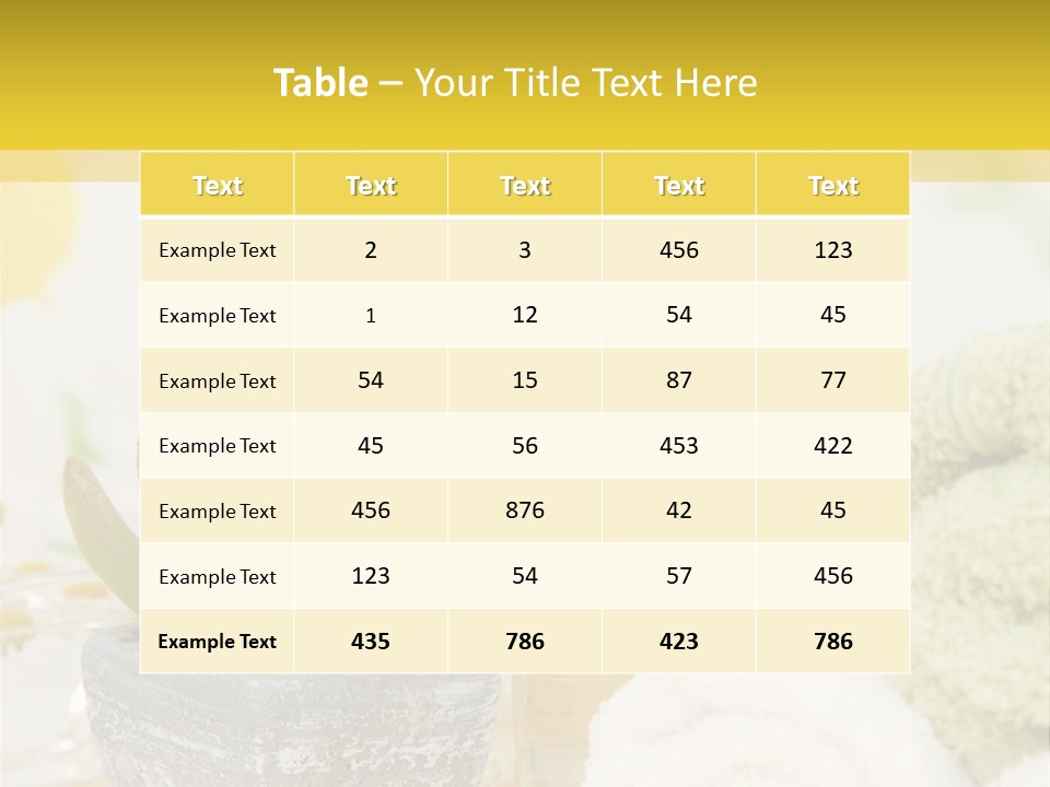 Baumeln Bade Baden PowerPoint Template