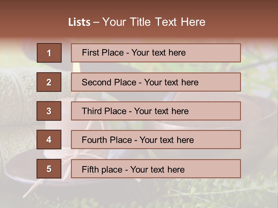 Klang Bronze Energie PowerPoint Template