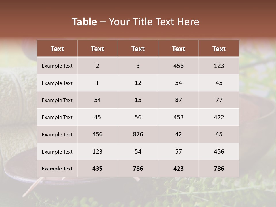 Klang Bronze Energie PowerPoint Template