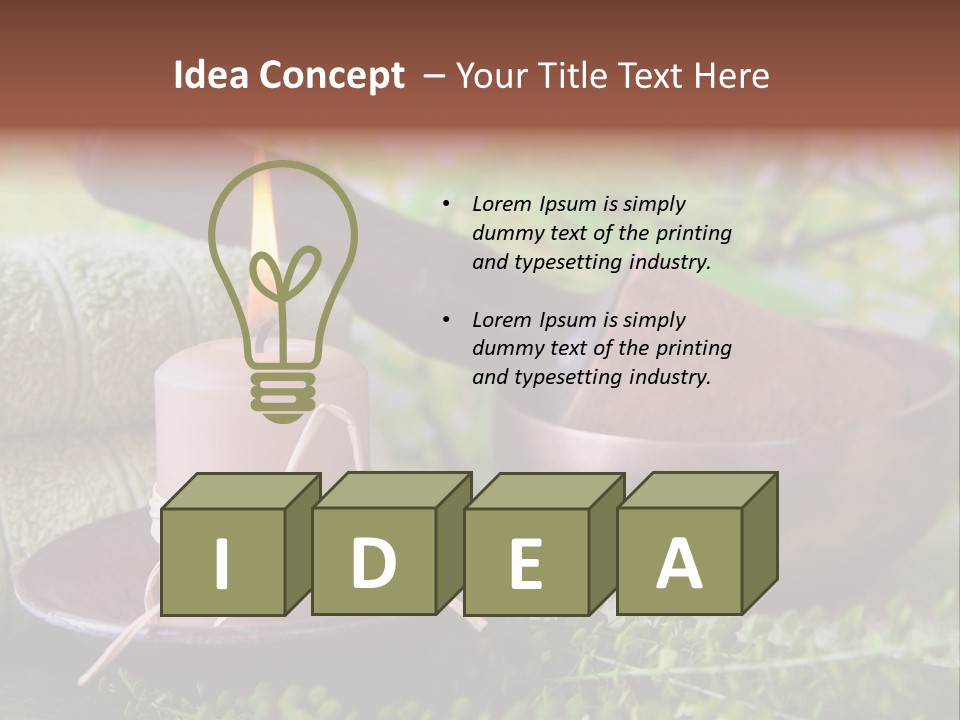 Klang Bronze Energie PowerPoint Template