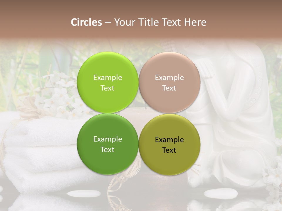 Buddhastatue Ayurveda Tropisch PowerPoint Template